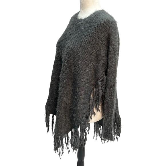 NWT Papa Grey Fringe Long Sleeve Sweater Size XS - Picture 7 of 12